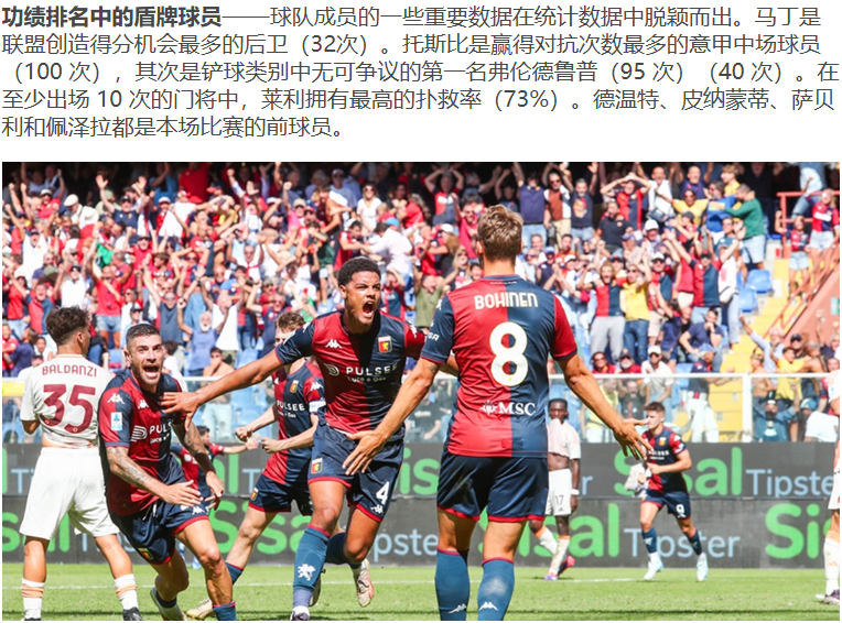 世俱杯分组-关于热那亚客场一球小胜佛罗伦萨，逆转战局的信息